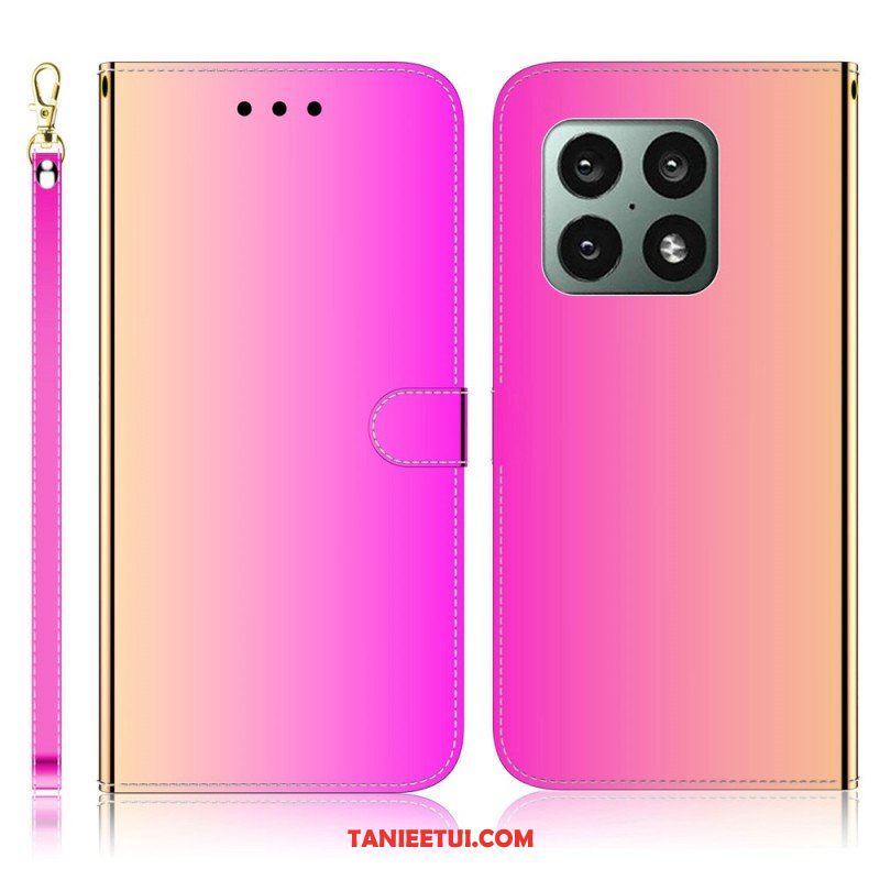 Etui Folio do OnePlus 10 Pro 5G Osłona Lusterka Ze Sztucznej Skóry