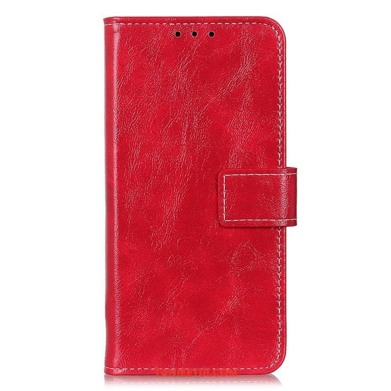 Etui Folio do OnePlus 10T 5G Błyszcząca Sztuczna Skóra