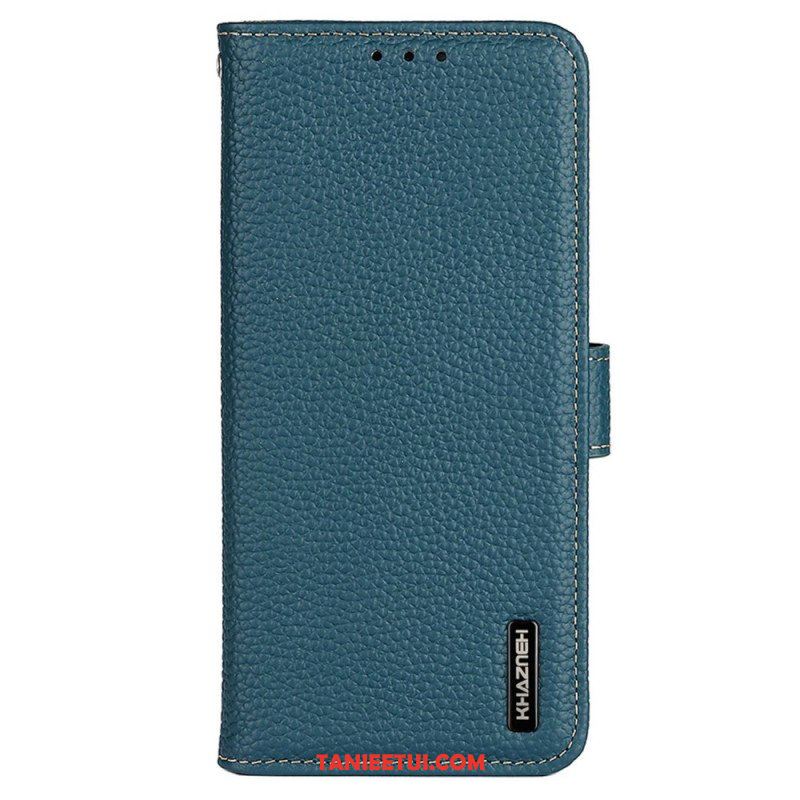 Etui Folio do OnePlus 10T 5G Khazneh Skóra Liczi