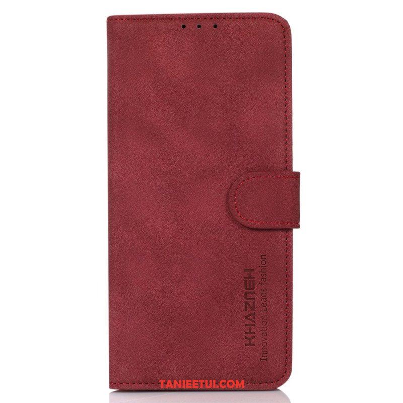 Etui Folio do OnePlus 10T 5G Modny Efekt Skóry Khazneh