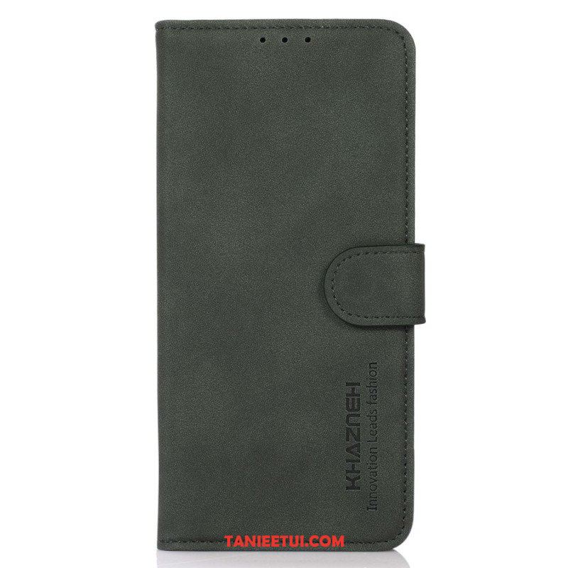 Etui Folio do OnePlus 10T 5G Modny Efekt Skóry Khazneh