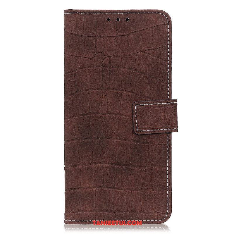 Etui Folio do OnePlus 10T 5G Styl Skóry Krokodyla