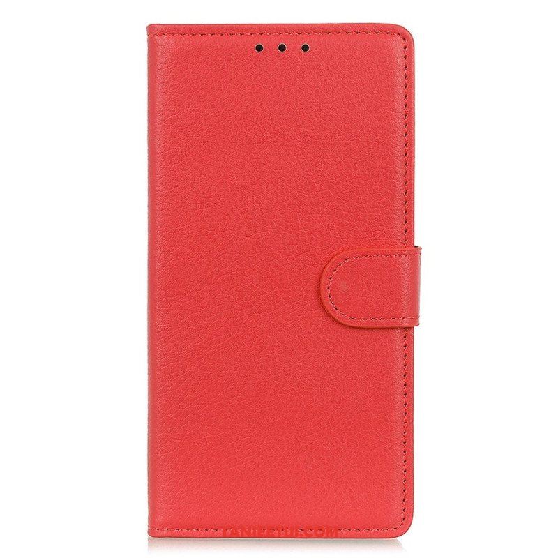 Etui Folio do OnePlus 10T 5G Tradycyjna Sztuczna Skóra