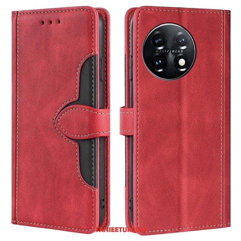 Etui Folio do OnePlus 11 5G Dwukolorowy Kwiatowy