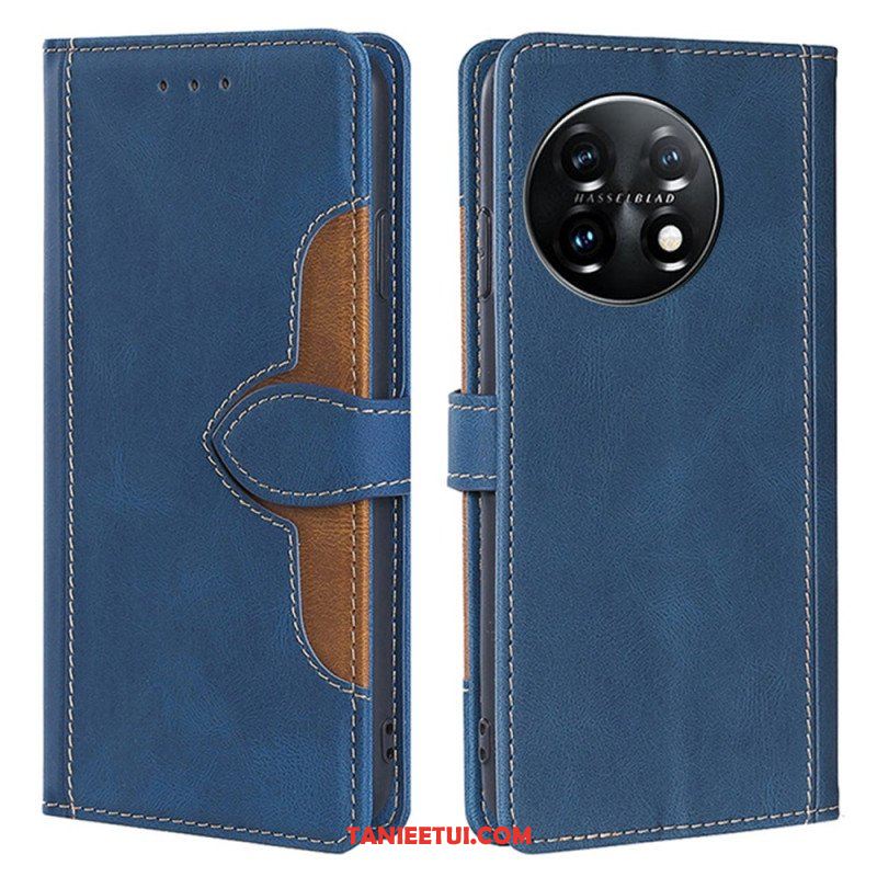 Etui Folio do OnePlus 11 5G Dwukolorowy Kwiatowy