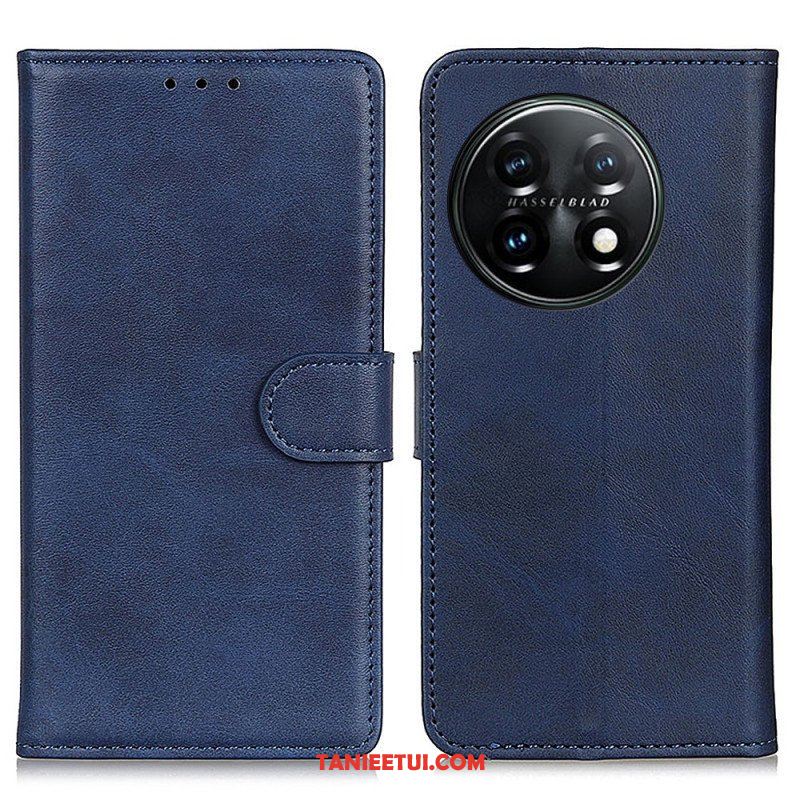 Etui Folio do OnePlus 11 5G Efekt Matowej Skóry W Stylu Retro