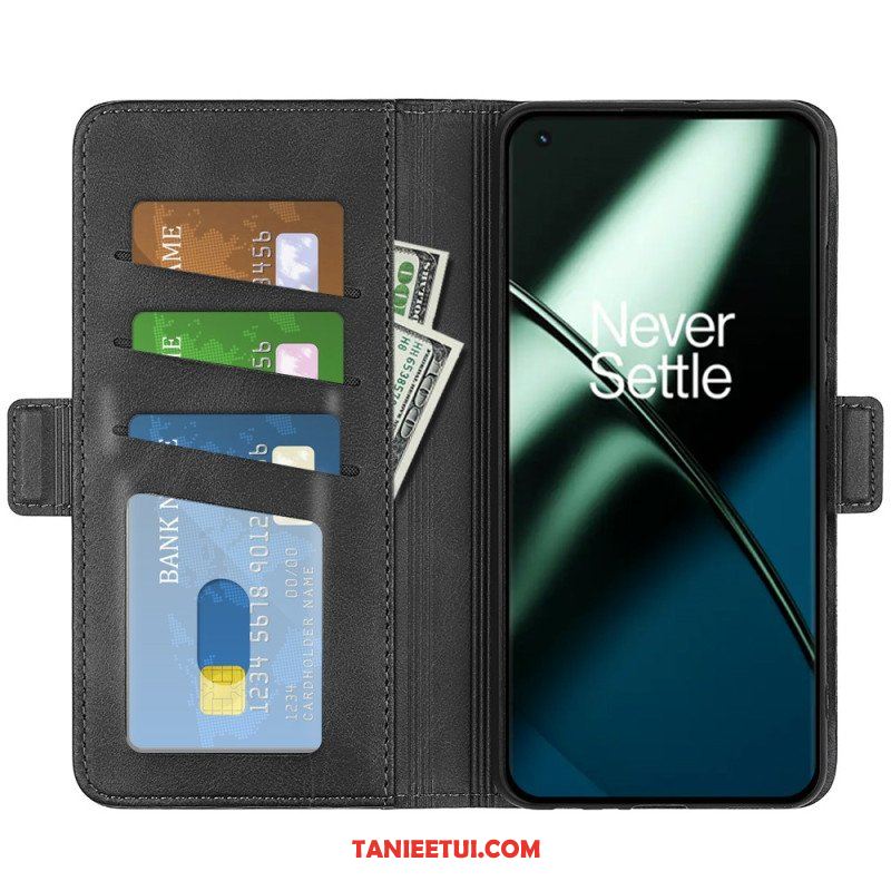 Etui Folio do OnePlus 11 5G Skórzany Futerał Podwójna Klapa