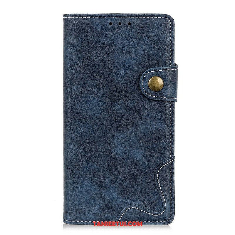 Etui Folio do OnePlus Nord 2 5G Artystyczny Guzik Do Szycia