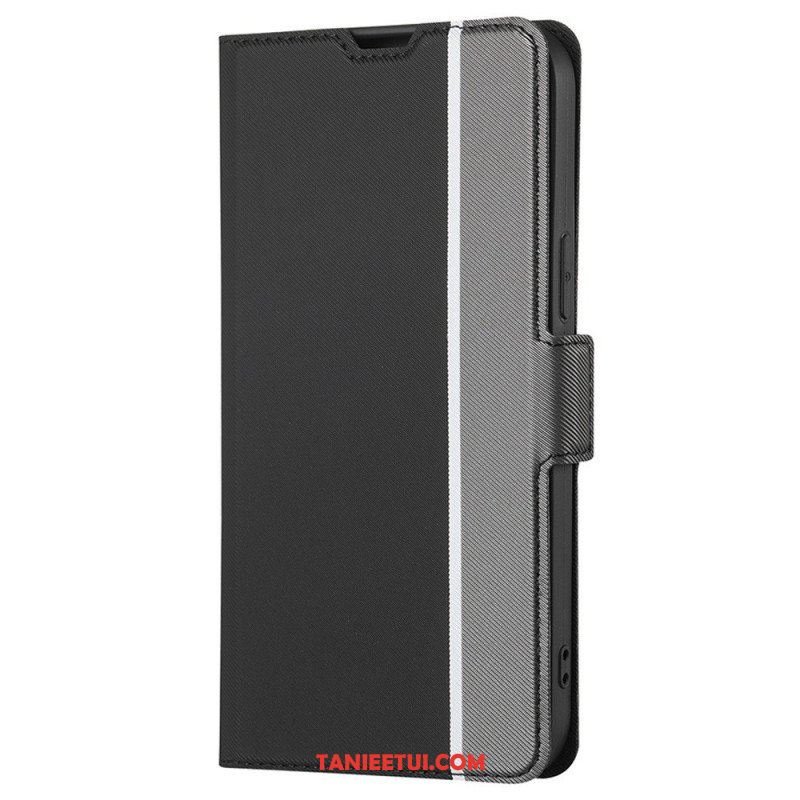 Etui Folio do OnePlus Nord 2T 5G Dwukolorowy Skórzany Styl