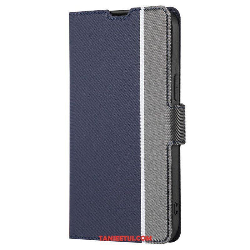 Etui Folio do OnePlus Nord 2T 5G Dwukolorowy Skórzany Styl