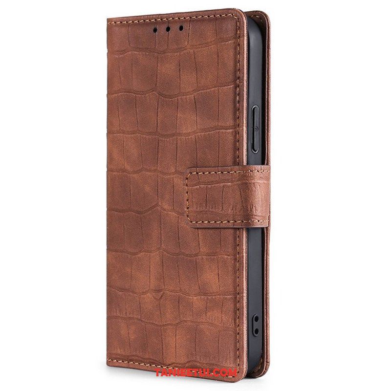 Etui Folio do OnePlus Nord 2T 5G Styl Skóry Krokodyla