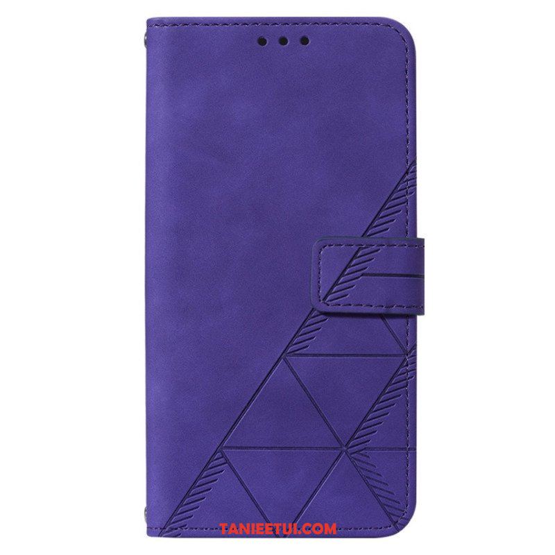 Etui Folio do OnePlus Nord 2T 5G Trójkąty Ze Smyczą