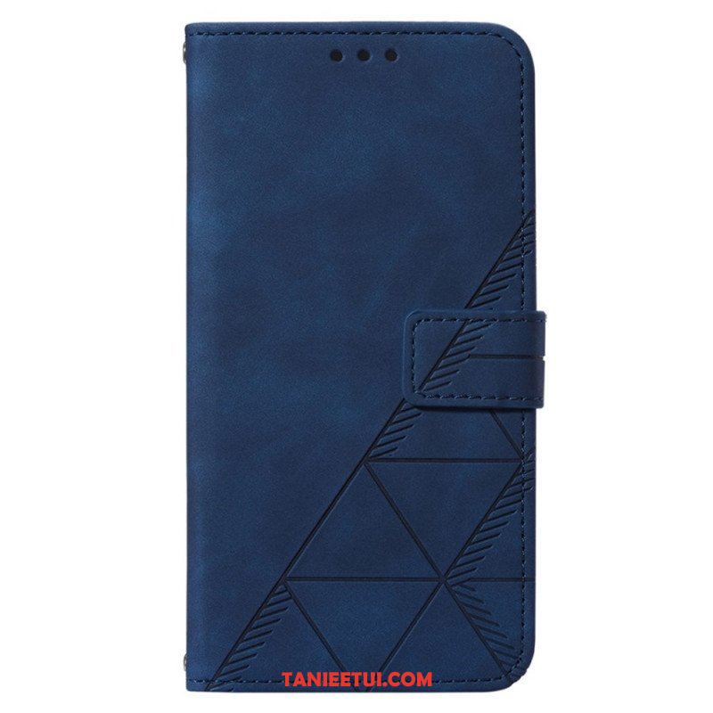 Etui Folio do OnePlus Nord 2T 5G Trójkąty Ze Smyczą