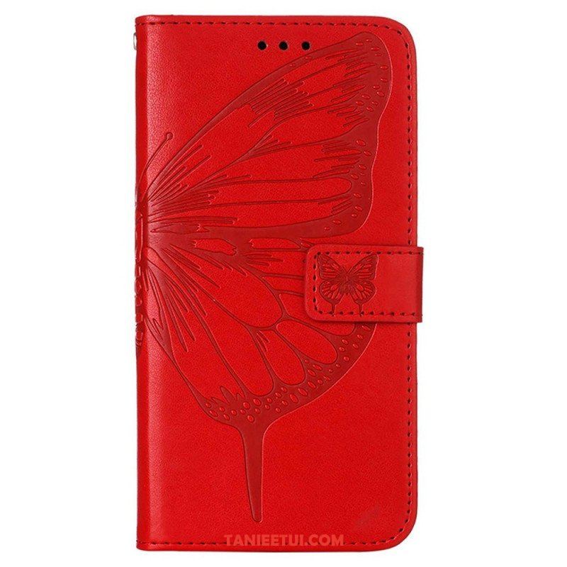 Etui Folio do OnePlus Nord CE 2 Lite 5G z Łańcuch Artystyczny Motyl Z Paskiem