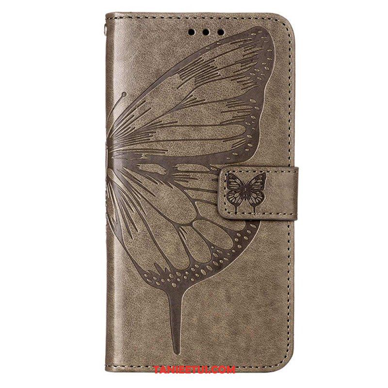 Etui Folio do OnePlus Nord CE 3 Lite 5G Motyl Ze Smyczą