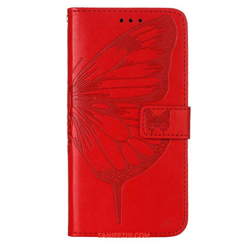 Etui Folio do OnePlus Nord CE 3 Lite 5G Motyl Ze Smyczą