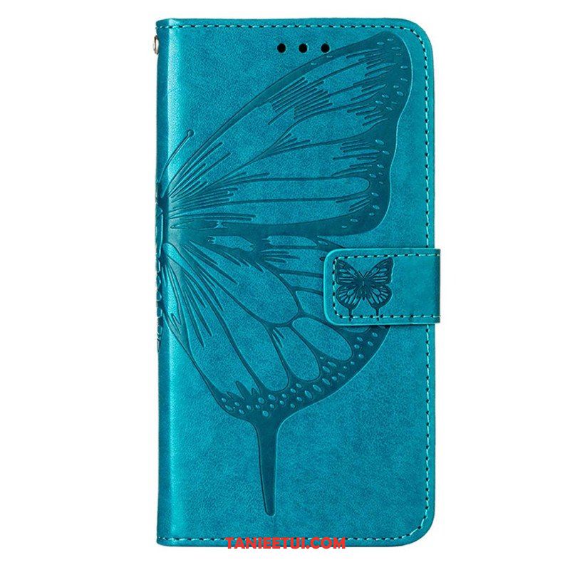 Etui Folio do OnePlus Nord CE 3 Lite 5G Motyl Ze Smyczą