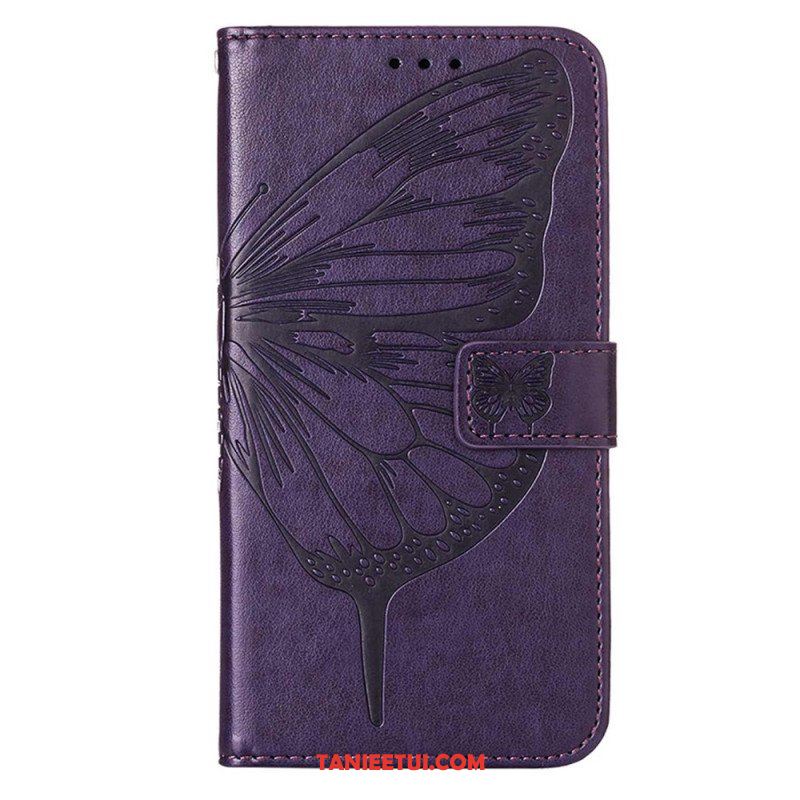 Etui Folio do OnePlus Nord CE 3 Lite 5G Motyl Ze Smyczą