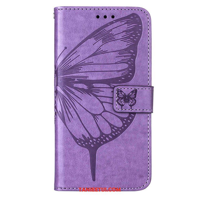 Etui Folio do OnePlus Nord CE 3 Lite 5G Motyl Ze Smyczą