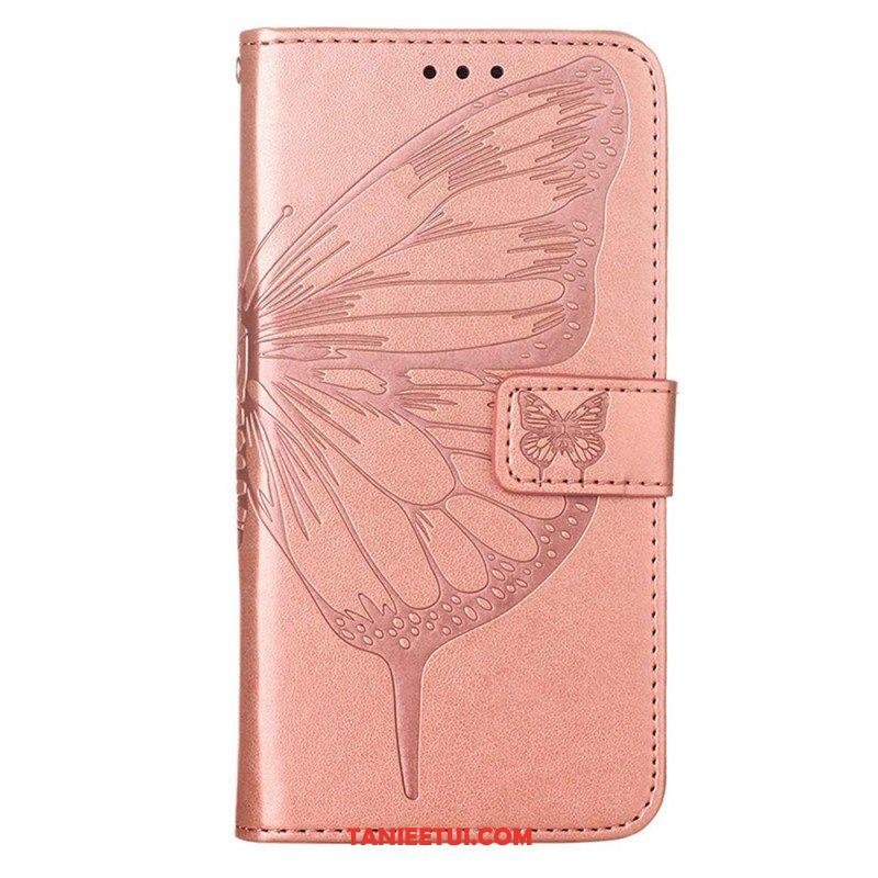 Etui Folio do OnePlus Nord CE 3 Lite 5G Motyl Ze Smyczą