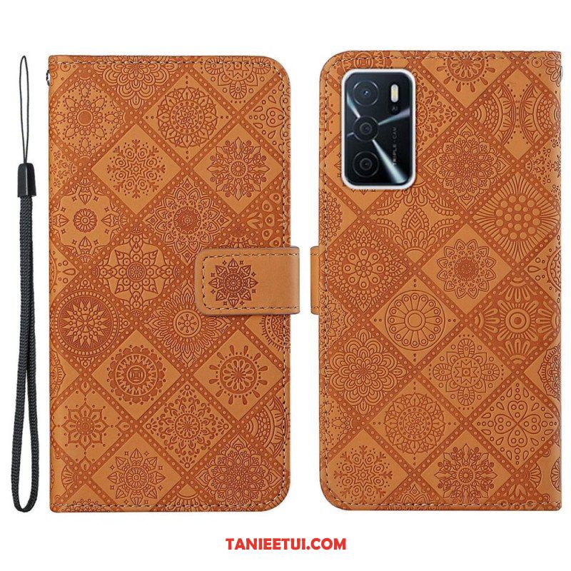 Etui Folio do Oppo A16 / A16s Wzór Gobelinu