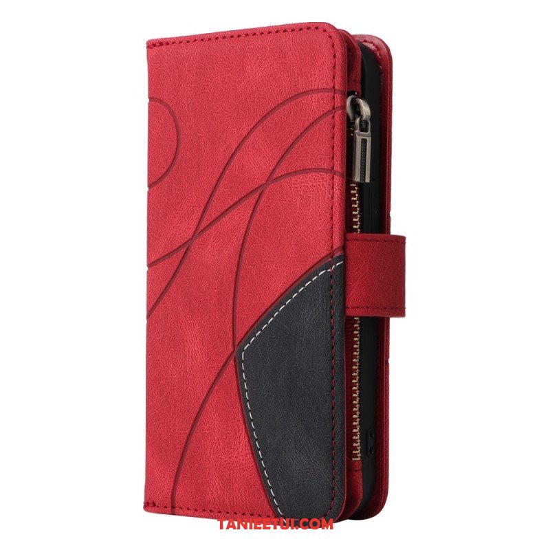 Etui Folio do Oppo A54 5G / A74 5G Dwukolorowa Z Portmonetką