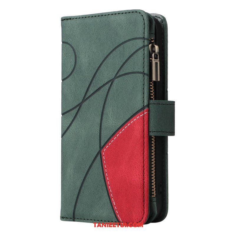 Etui Folio do Oppo A54 5G / A74 5G Dwukolorowa Z Portmonetką