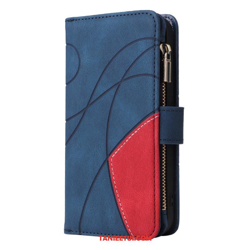 Etui Folio do Oppo A54 5G / A74 5G Dwukolorowa Z Portmonetką