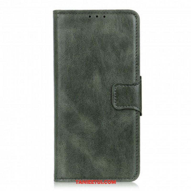 Etui Folio do Oppo A54 5G / A74 5G Dwustronne Zapięcie Z Efektem Skóry