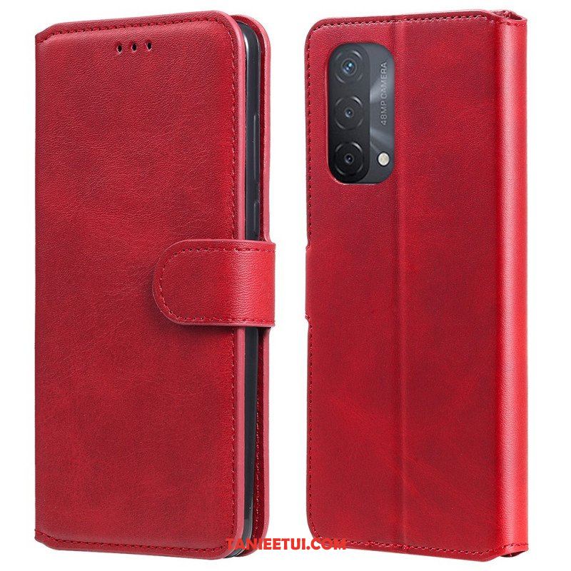 Etui Folio do Oppo A54 5G / A74 5G Efekt Skóry