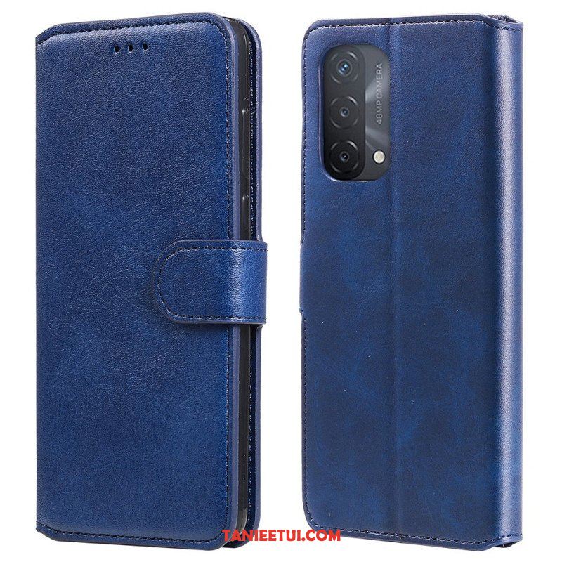 Etui Folio do Oppo A54 5G / A74 5G Efekt Skóry