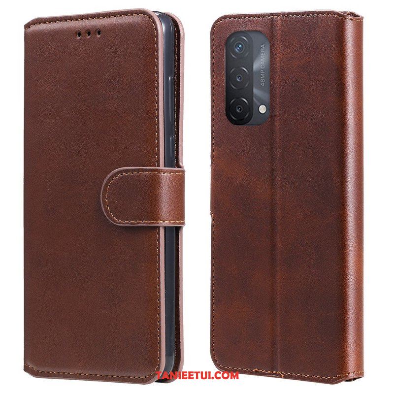 Etui Folio do Oppo A54 5G / A74 5G Efekt Skóry