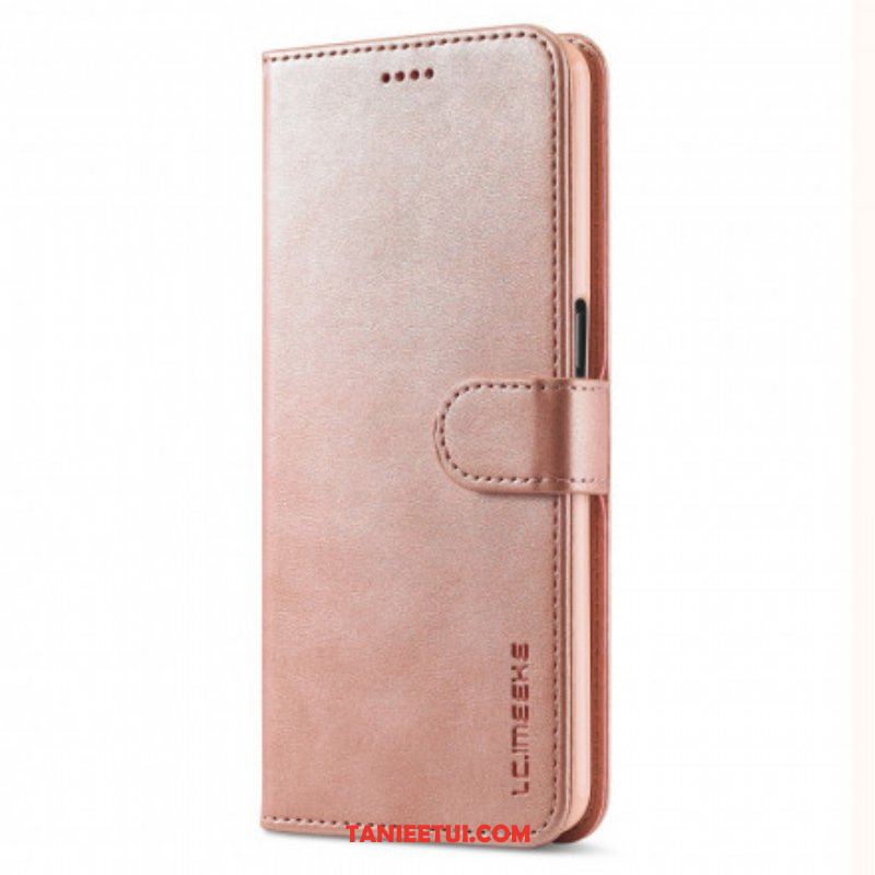 Etui Folio do Oppo A54 5G / A74 5G Lc.imeeke Efekt Skóry