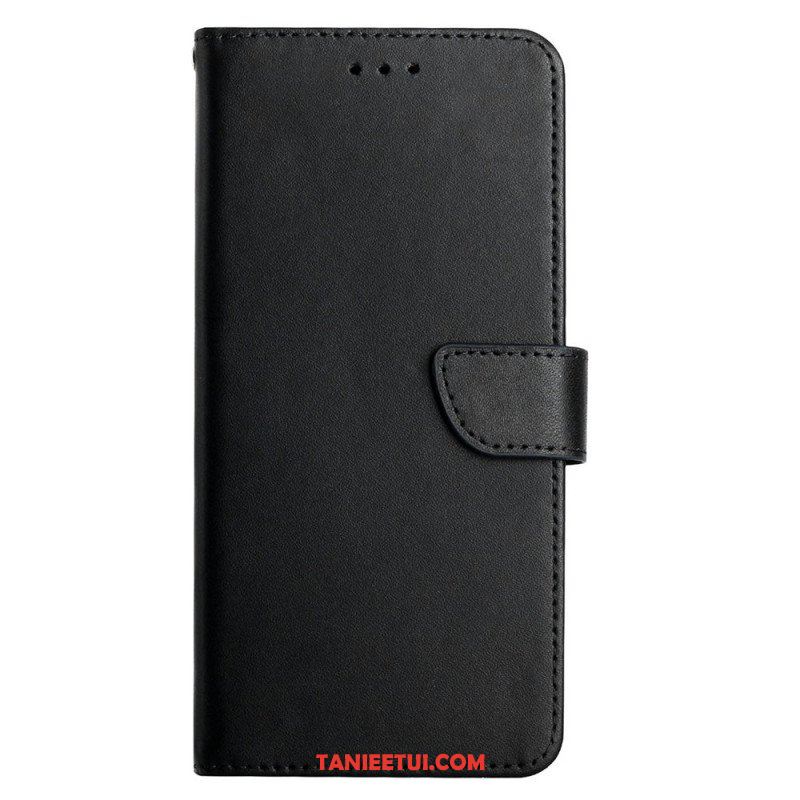 Etui Folio do Oppo A54 5G / A74 5G Prawdziwa Skóra Nappa