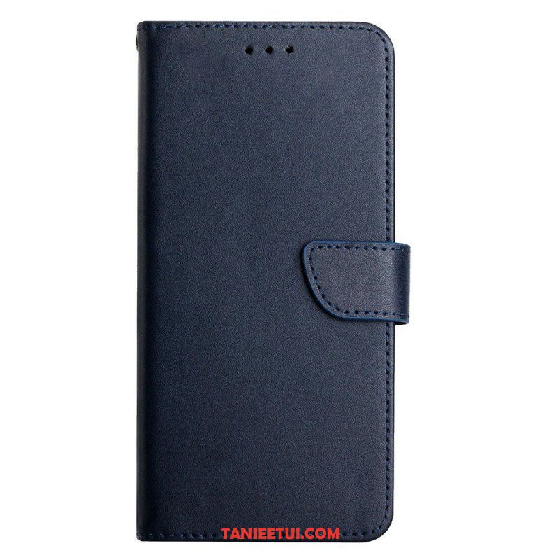 Etui Folio do Oppo A54 5G / A74 5G Prawdziwa Skóra Nappa