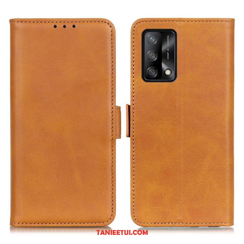 Etui Folio do Oppo A74 4G Skórzany Futerał Podwójna Klapa