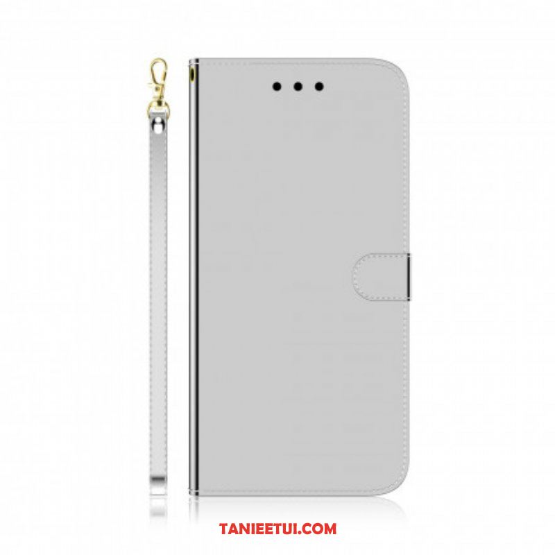 Etui Folio do Oppo A94 5G Osłona Lusterka Ze Sztucznej Skóry