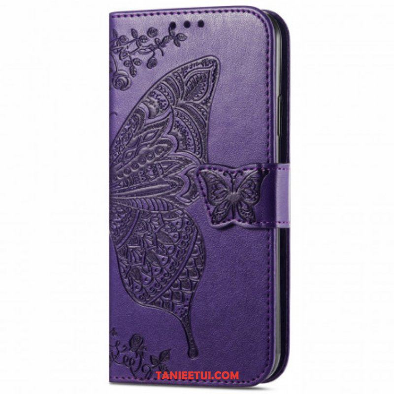 Etui Folio do Oppo A94 5G Pół Motyle