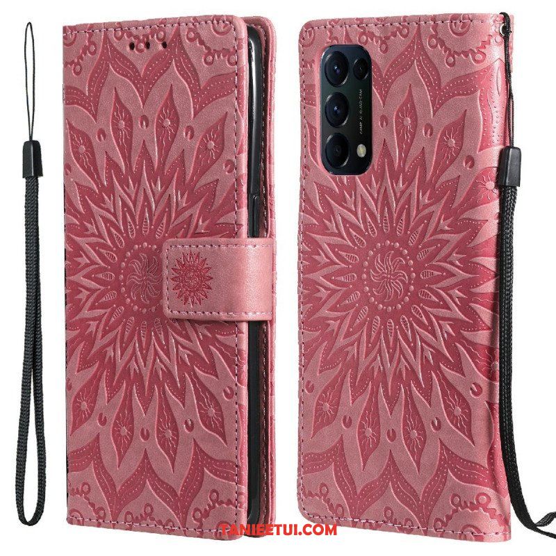 Etui Folio do Oppo Find X3 Lite Słonecznik