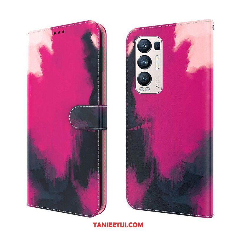 Etui Folio do Oppo Find X3 Neo Streszczenie Kolorowe