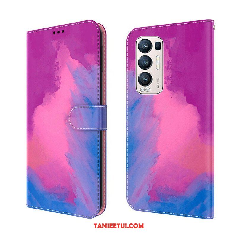 Etui Folio do Oppo Find X3 Neo Streszczenie Kolorowe