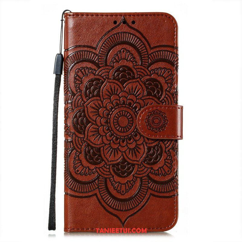 Etui Folio do Oppo Find X3 Neo z Łańcuch Mandala Z Pełnym Paskiem