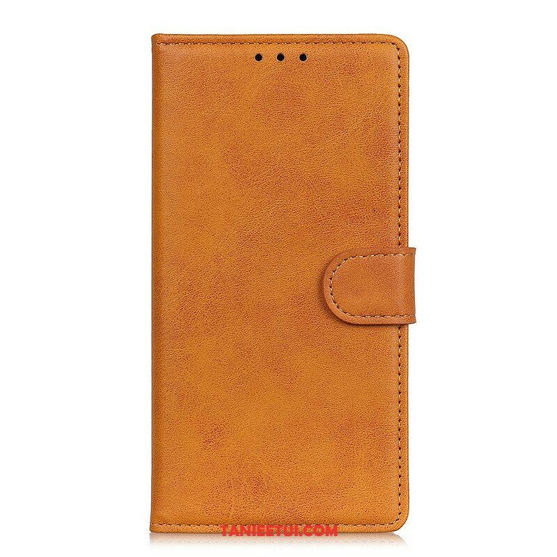 Etui Folio do Oppo Find X3 Pro Efekt Matowej Skóry W Stylu Vintage