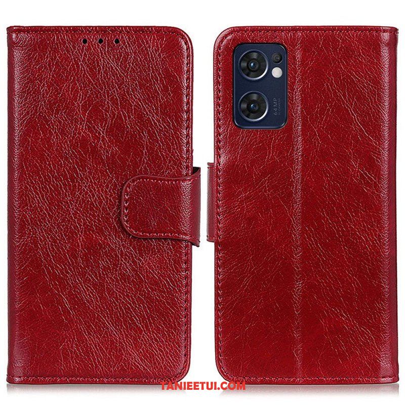Etui Folio do Oppo Find X5 Lite Dwoina Skóry Nappa