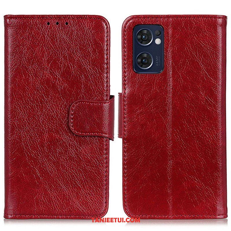 Etui Folio do Oppo Find X5 Lite Dwoina Skóry Nappa