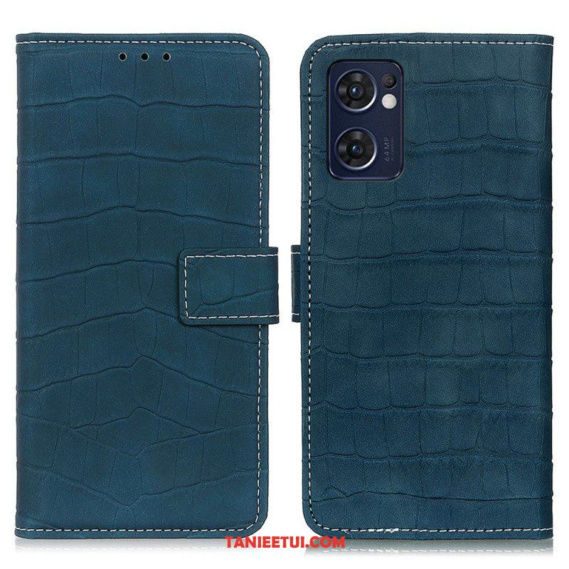 Etui Folio do Oppo Find X5 Lite Moc Krokodyla