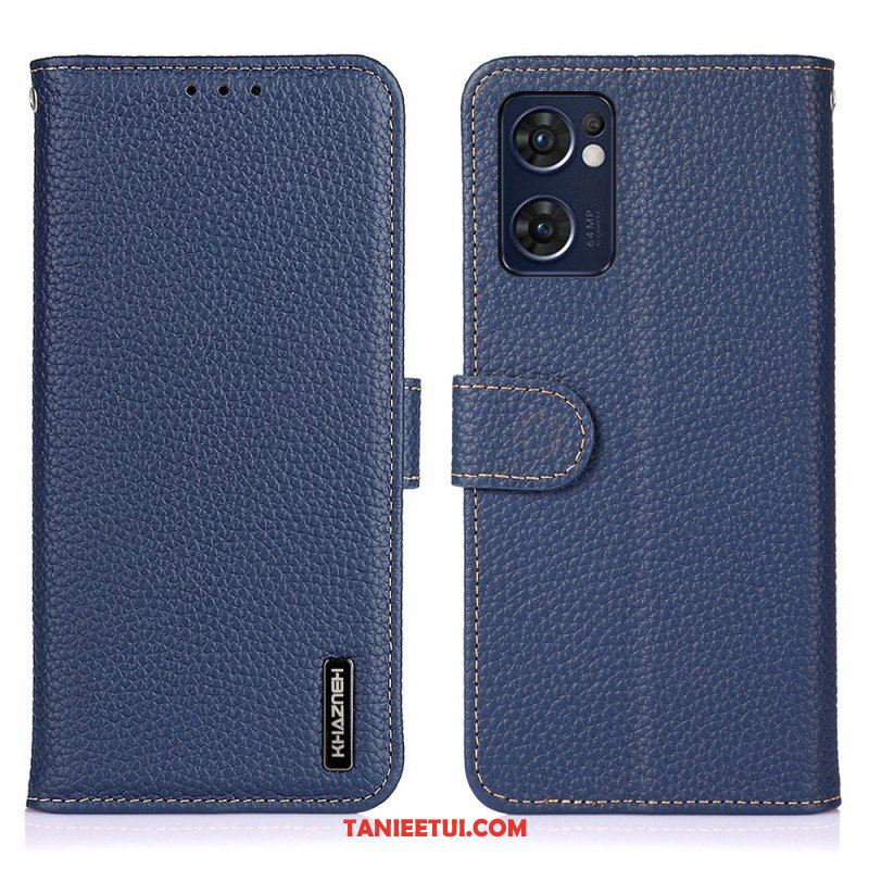 Etui Folio do Oppo Find X5 Lite Oryginalna Skóra Khazneh Litchi