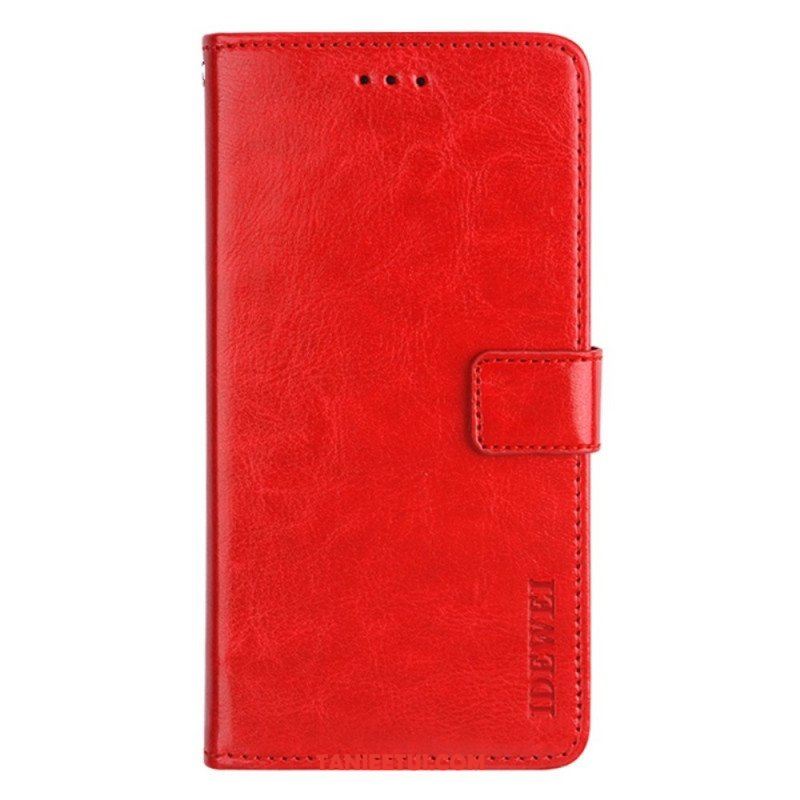 Etui Folio do Oppo Find X5 Lite Sztuczna Skóra Idewei W Stylu Vintage