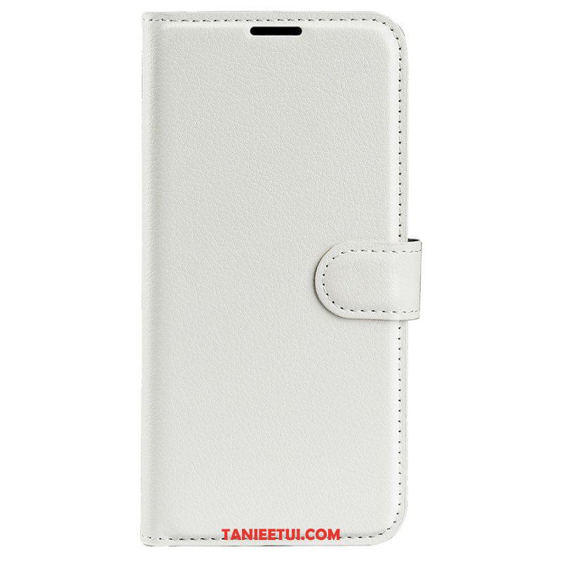 Etui Folio do Oppo Find X5 Pro Klasyczna Sztuczna Skóra Liczi