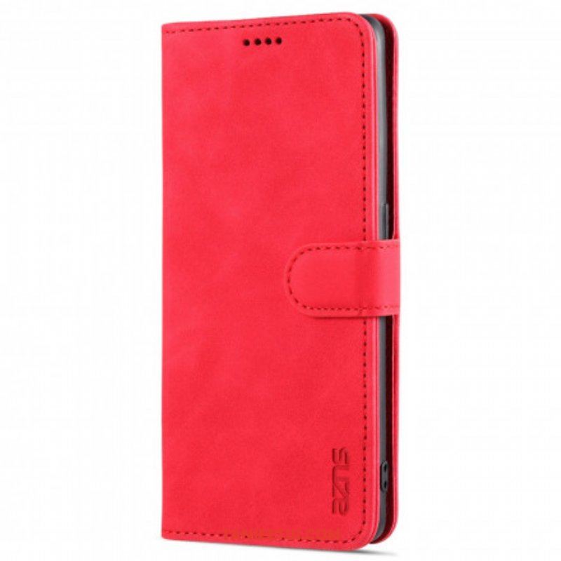 Etui Folio do Oppo Reno 6 5G Efekt Skóry Azns